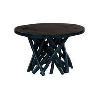 BEISTELLTISCH in Holz 60/60/40 cm  - Schwarz, Natur, Holz (60/60/40cm) - Kayoom