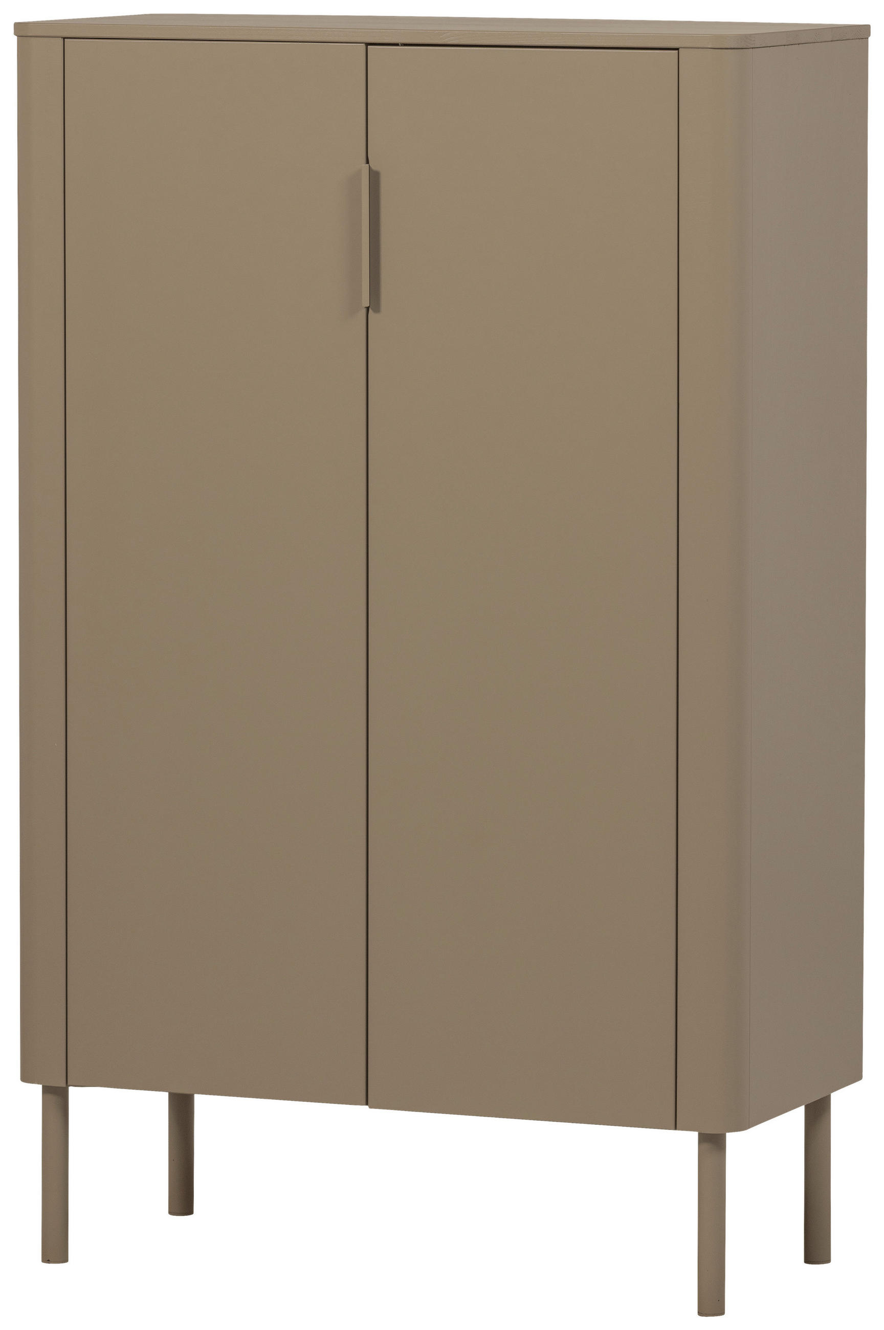 SCHUHSCHRANK Gunnar  in 85/135/39 cm  - Schlammfarben/Schwarz, Design, Holz/Metall (85/135/39cm) - Livetastic