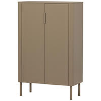 SCHUHSCHRANK Gunnar  in 85/135/39 cm  - Schlammfarben/Schwarz, Design, Holz/Metall (85/135/39cm) - Livetastic