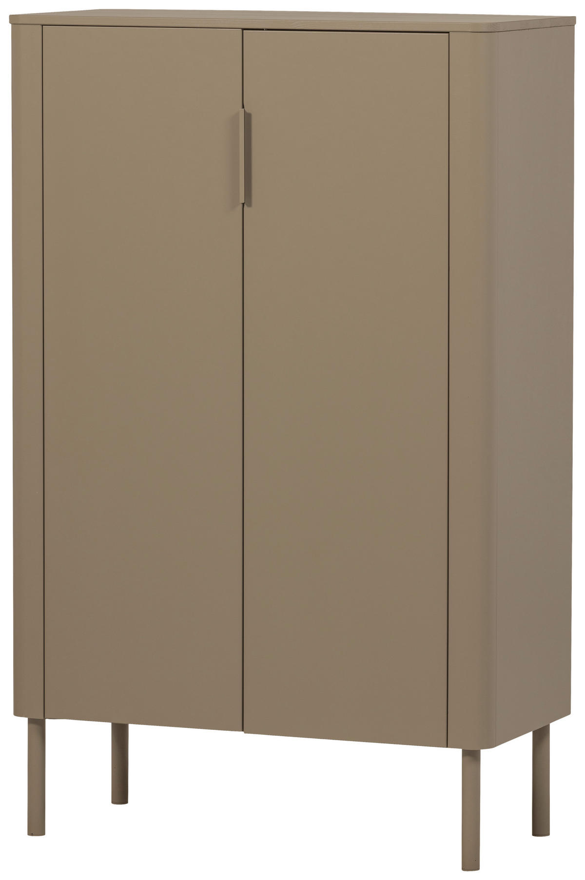 SCHUHSCHRANK Gunnar  in 85/135/39 cm  - Schlammfarben/Schwarz, Design, Holz/Metall (85/135/39cm) - Livetastic