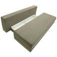 SCHLAFSOFA  mit Liegefunktion, Schlafen auf Sitzhöhe Cord Olivgrün  - Schwarz/Olivgrün, KONVENTIONELL, Holz/Textil (196/96/103cm) - Carryhome