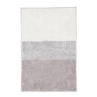 BADTEPPICH CASSIA Grauweiß 70/120/120 cm  - Grauweiß, Basics, Kunststoff/Textil (70/120/120cm) - Kleine Wolke