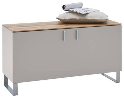 GARDEROBENBANK  in 93/49/36 cm  - Sandfarben/Eichefarben, Design, Holz/Holzwerkstoff (93/49/36cm) - Dieter Knoll