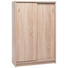 KOMMODE Eichefarben - Eichefarben/Alufarben, KONVENTIONELL, Holzwerkstoff/Kunststoff (74/111/39cm) - Carryhome