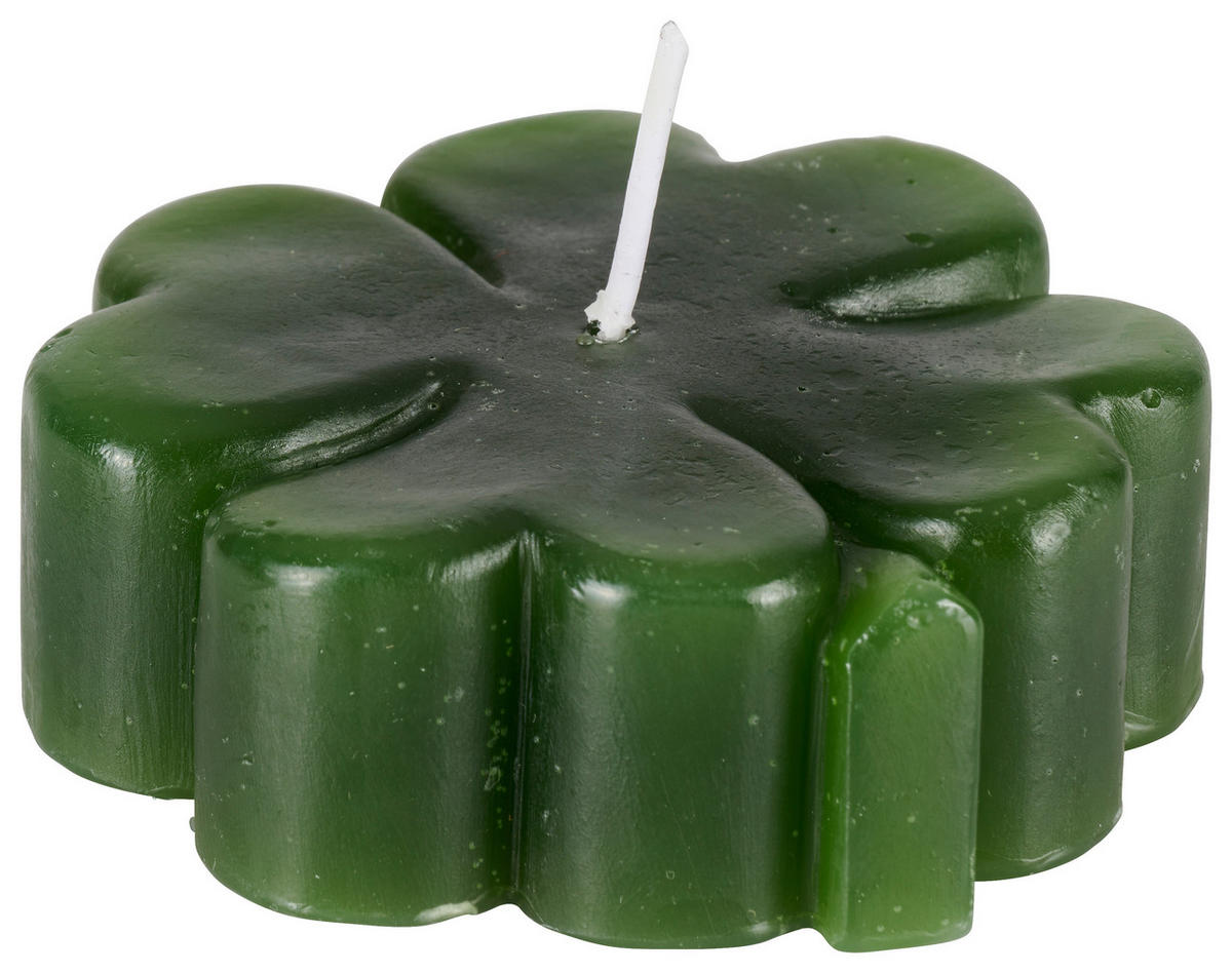KERZE - Dunkelgrün, Basics, Naturmaterialien (12/5,5cm)