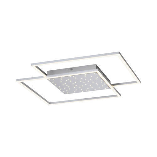LED-DECKENLEUCHTE Yuki 67/67/5 cm   - Grau, Design, Metall (67/67/5cm) - Paul Neuhaus