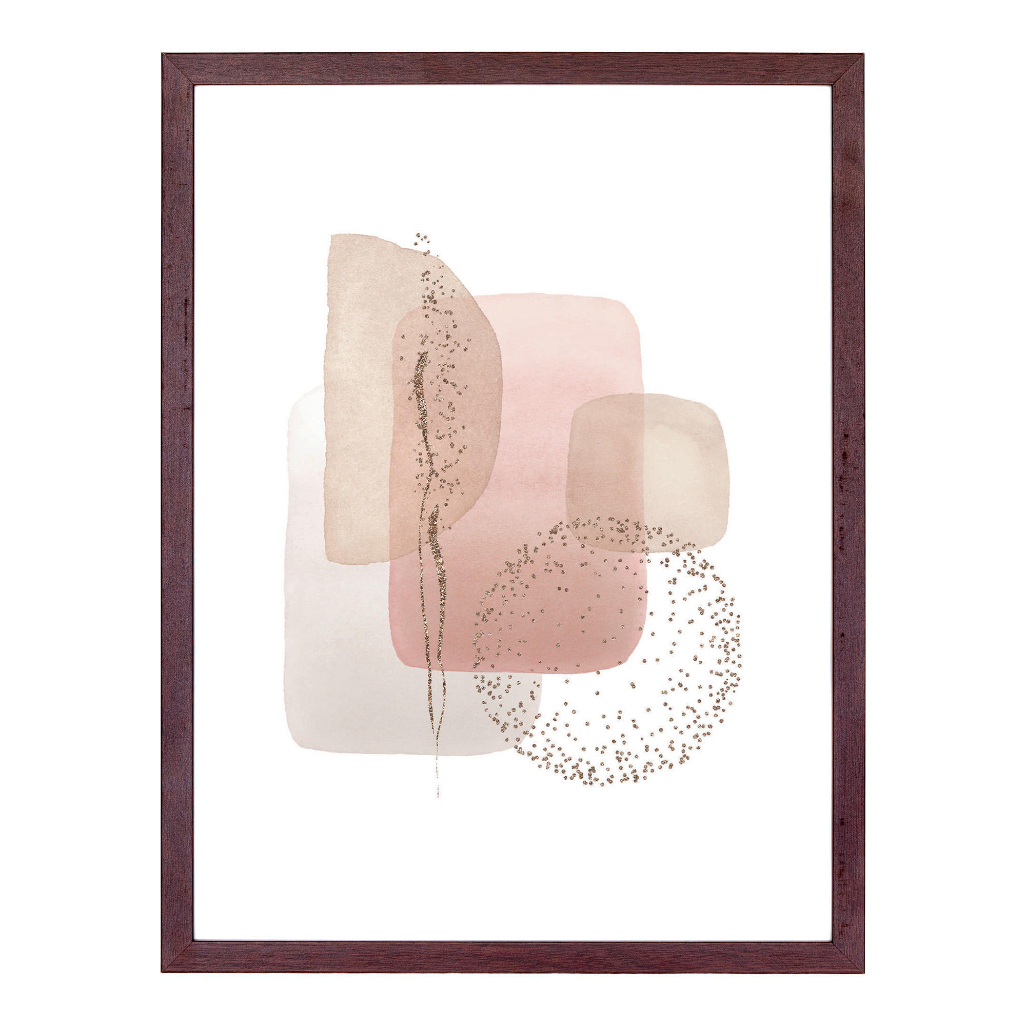 BILDERRAHMENSET - Braun, Design, Glas/Holz (21/30cm)