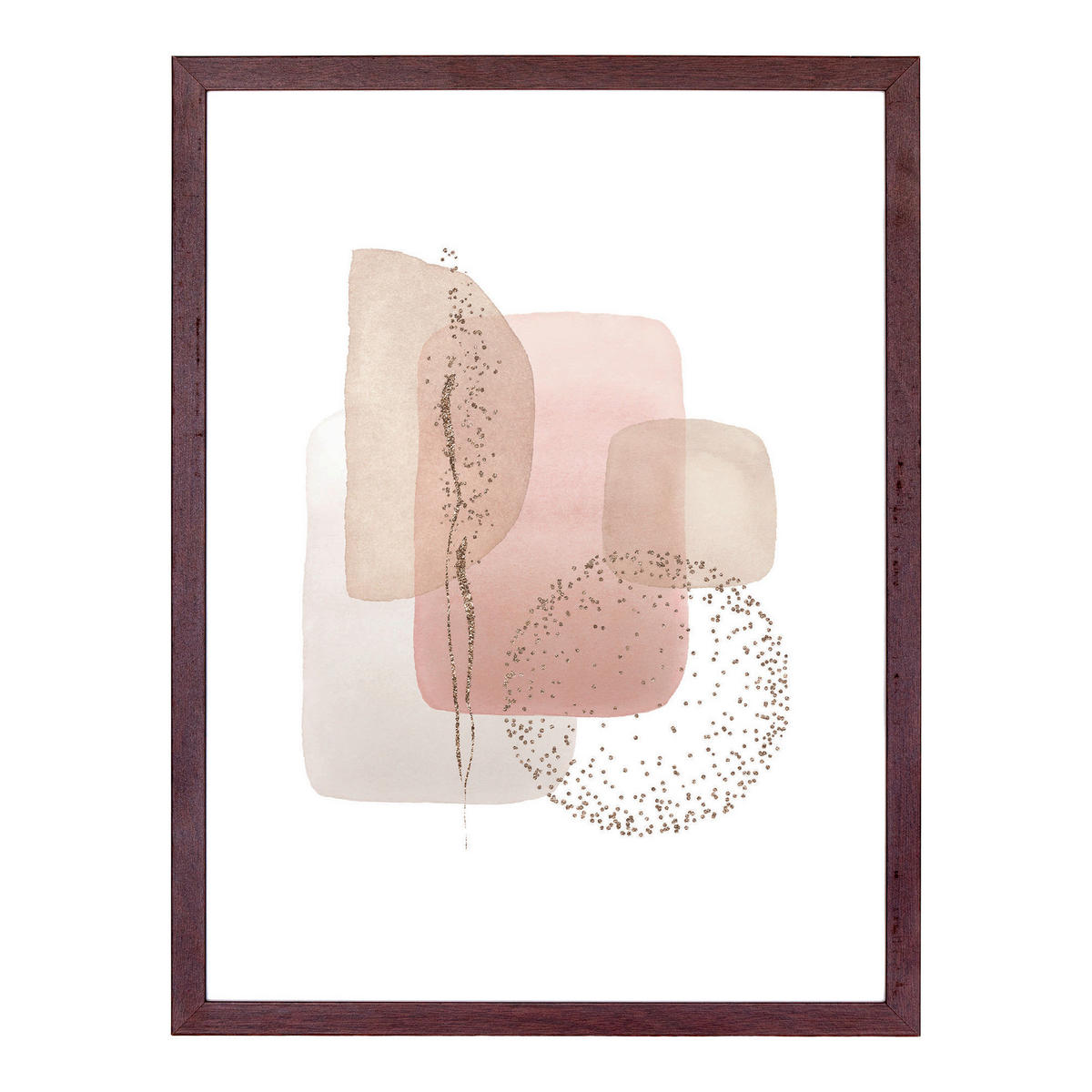 BILDERRAHMENSET - Braun, Design, Glas/Holz (21/30cm)