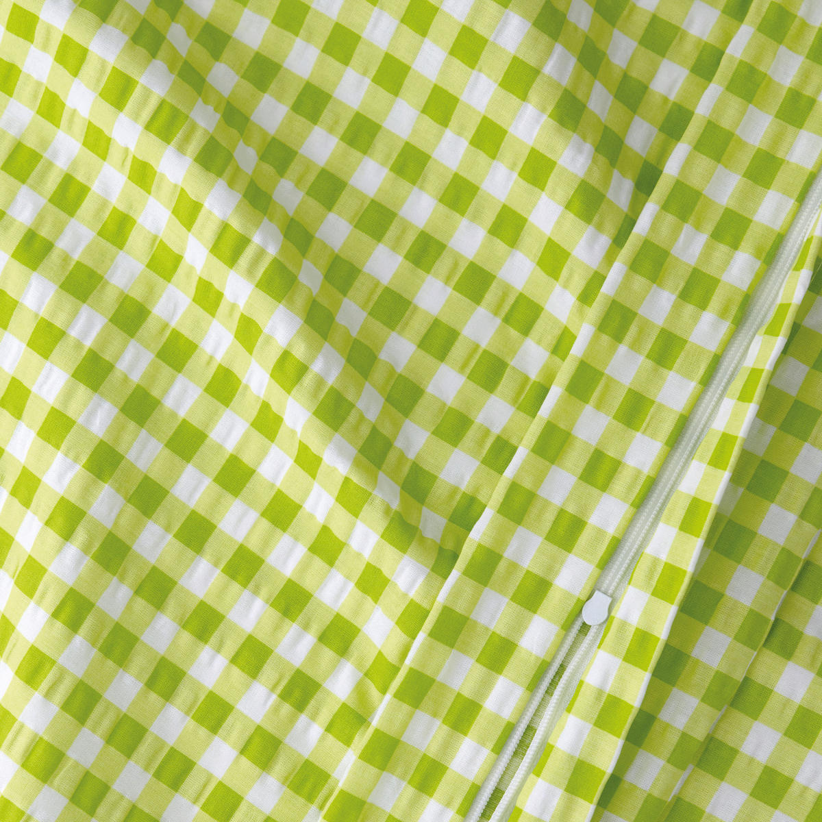 BETTWÄSCHE 2-teilig Seersucker 140/220 cm  - Grün, Basics, Textil (140/220cm) - Florella