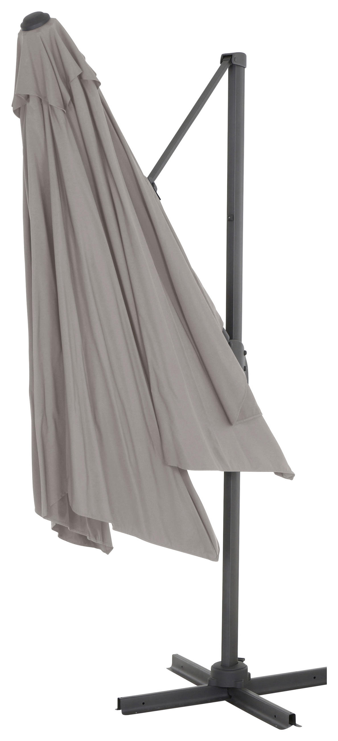 AMPELSCHIRM 300 cm  - Taupe/Anthrazit, KONVENTIONELL, Textil/Metall (300/300cm) - Siena Garden