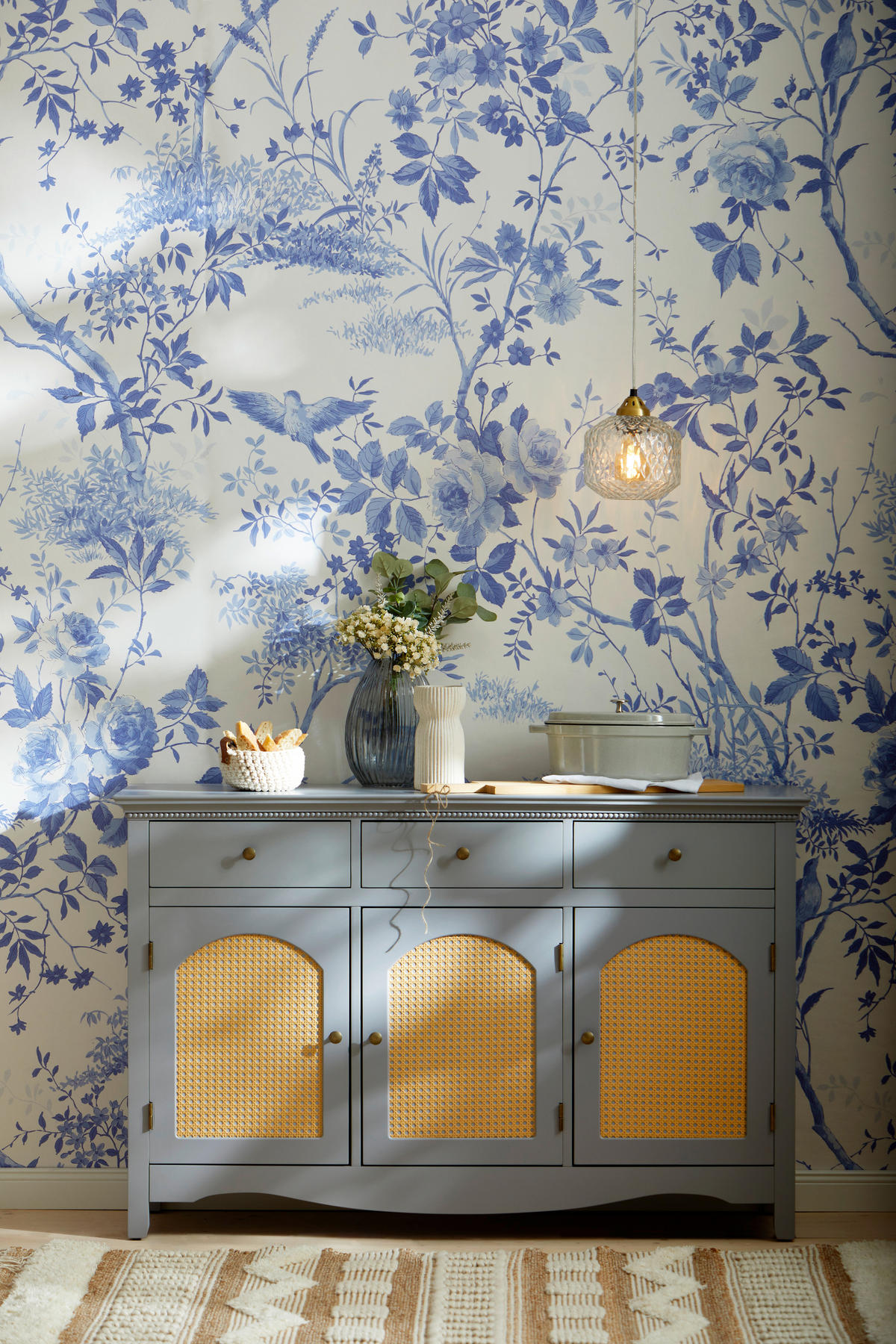 SIDEBOARD  in 132/85/35 cm  - Goldfarben/Naturfarben, Design, Holzwerkstoff/Kunststoff (132/85/35cm) - MID.YOU