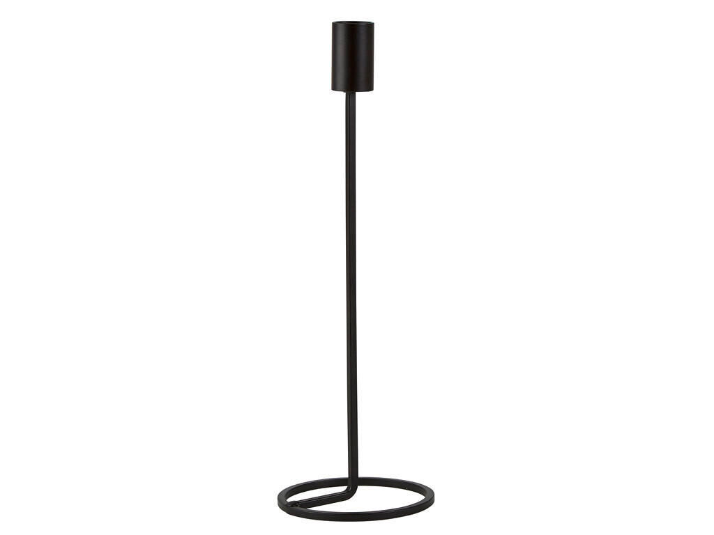 STABKERZENHALTER - Schwarz, Trend, Metall (10/25cm) - Villa Collection