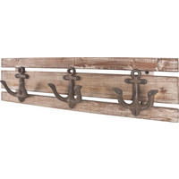 STENSKI OBEŠALNIK - rjava, Design, les (50/14/7cm) - Carryhome