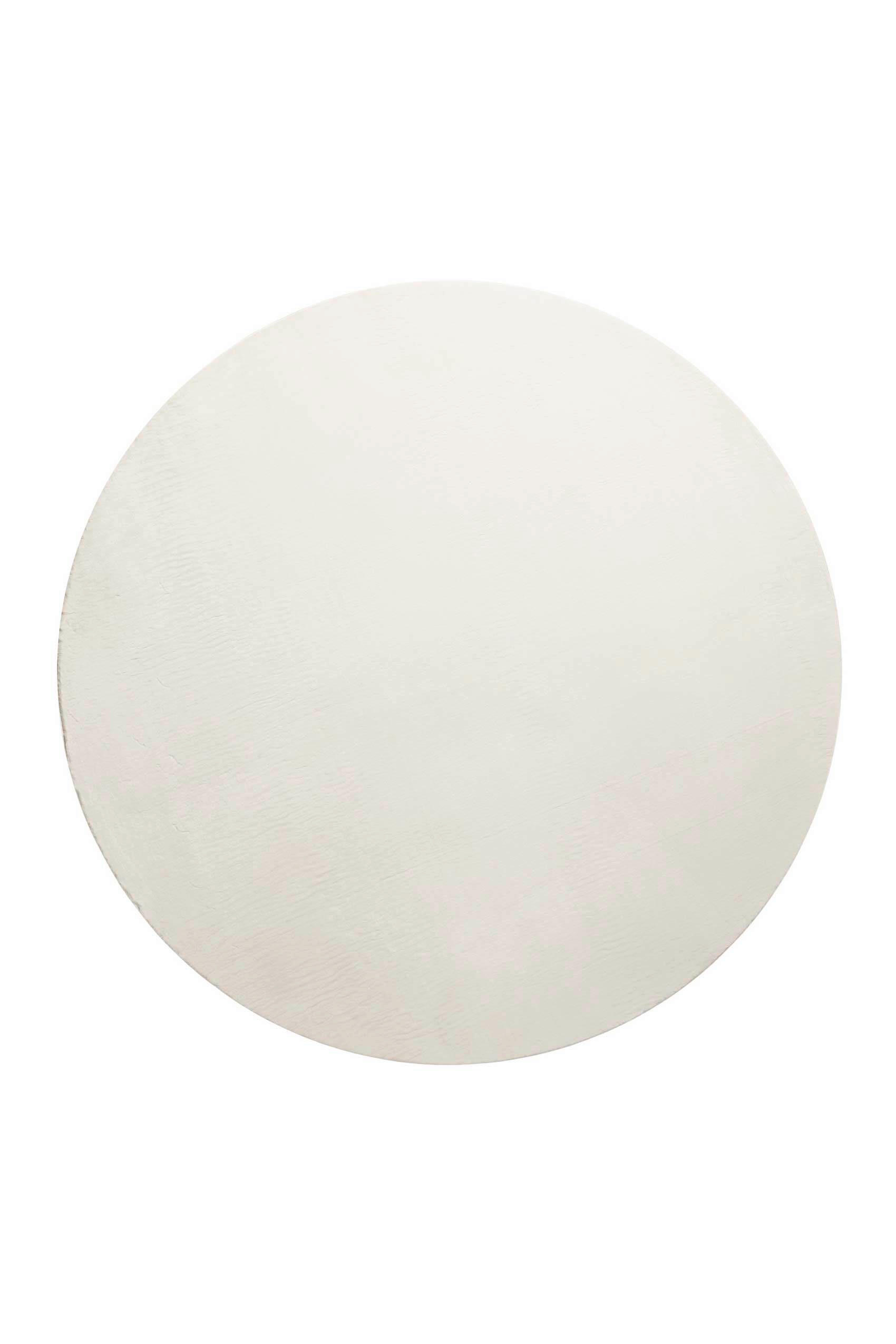 WEBTEPPICH  Wohnzimmer 80 cm Villa Rosso Creme rund  - Creme, Basics, Textil (80cm)