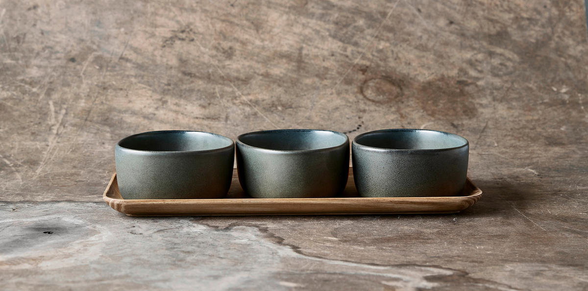 SCHÜSSELSET RAW  - Mintgrün, Basics, Keramik (33/15/7cm) - Aida