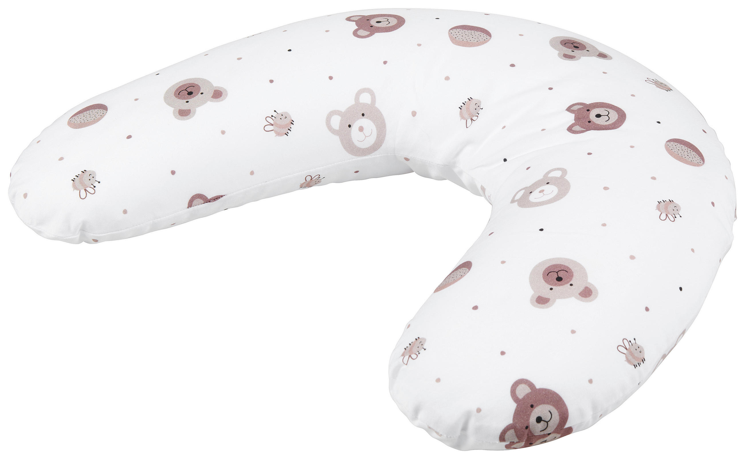 BABYNACKENKISSEN 20/102 cm  - Beige/Weiß, Basics, Kunststoff/Textil (20/102cm) - Patinio