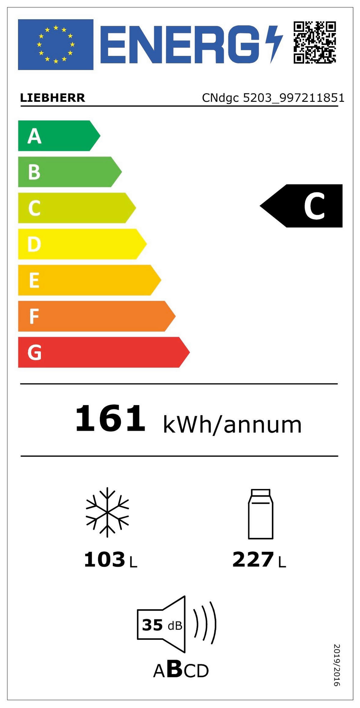 KÜHL-GEFRIER-KOMBINATION CNDGC5203  - Dunkelgrau, Basics, Kunststoff/Metall (59,7/185,5/67,5cm) - Liebherr