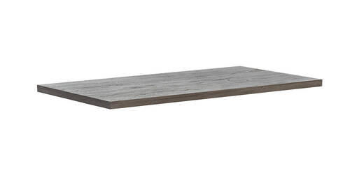 TISCHPLATTE 160/90/6 cm Eiche massiv Holz Grau, Eichefarben  - Eichefarben/Grau, Design, Holz (160/90/6cm) - Waldwelt