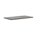 TISCHPLATTE Eiche massiv Grau, Eichefarben  - Eichefarben/Grau, Design, Holz (160/90/6cm) - Waldwelt
