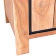 SIDEBOARD 135/80/44 cm  - Schwarz/Akaziefarben, LIFESTYLE, Glas/Holz (135/80/44cm) - Landscape