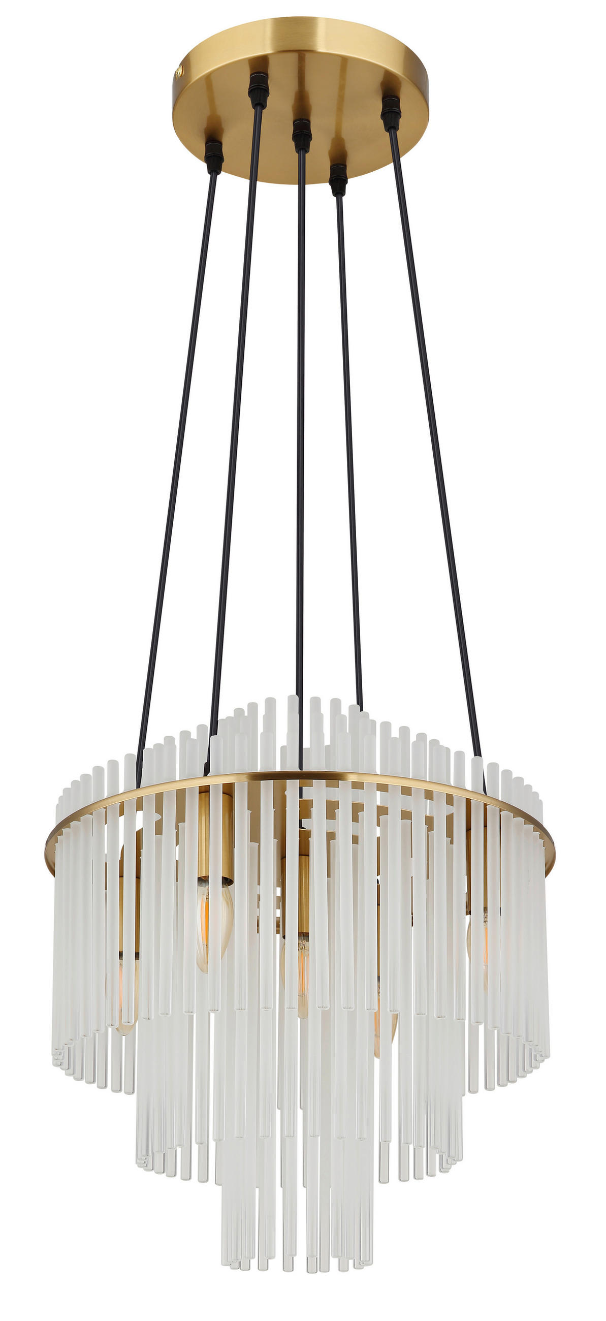 HÄNGLAMPA GORLEY 40/120 cm  - klar/vit, Basics, metall (40/120cm) - Globo