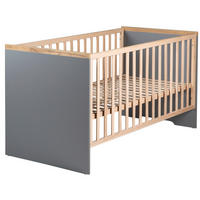 GITTERBETT Till 142/74/82 cm  - Taupe/Buchefarben, Design, Holzwerkstoff (142/74/82cm) - Jimmylee