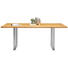 ESSTISCH in Holz, Metall 180/90/75 cm - Edelstahlfarben/Eichefarben, Natur, Holz/Metall (180/90/75cm) - Linea Natura ESSTISCH in Holz, Metall 180/90/75 cm - Edelstahlfarben/Eichefarben, Natur, Holz/Metall (180/90/75cm) - Linea Natura