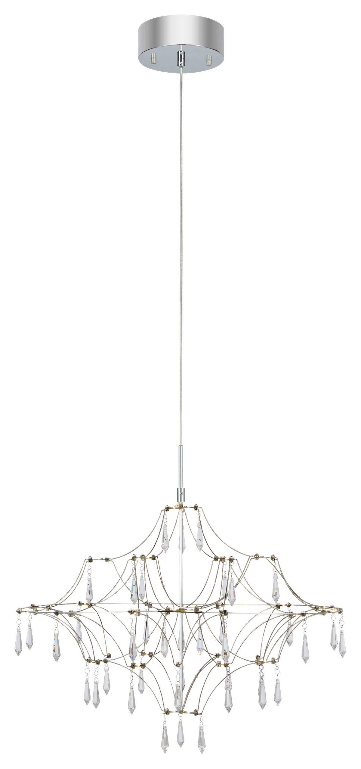 KRONLEUCHTER 60/44 cm   - Klar, Basics, Metall (60/44cm) - Markslöjd