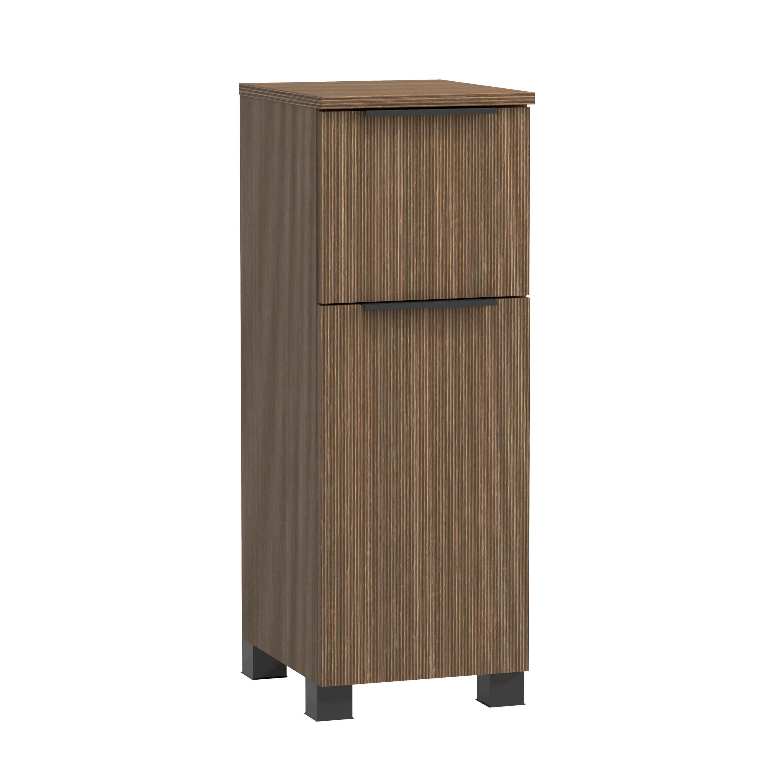 UNTERSCHRANK 30/79 /35 cm   - Dunkelbraun/Schwarz, Natur, Holzwerkstoff/Kunststoff (30/79 /35cm) - Held