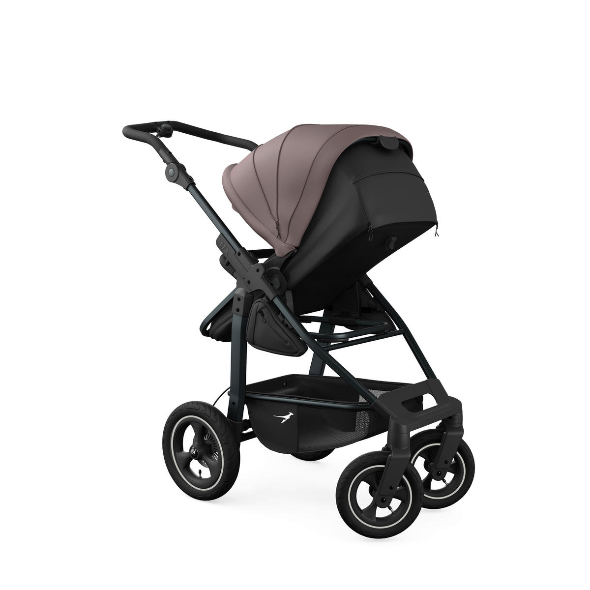 KOMBIKINDERWAGEN mono4 2-in-1 Kombikinderwagen  - Schwarz/Braun, Basics, Textil/Metall (57/111/108cm) - TFK