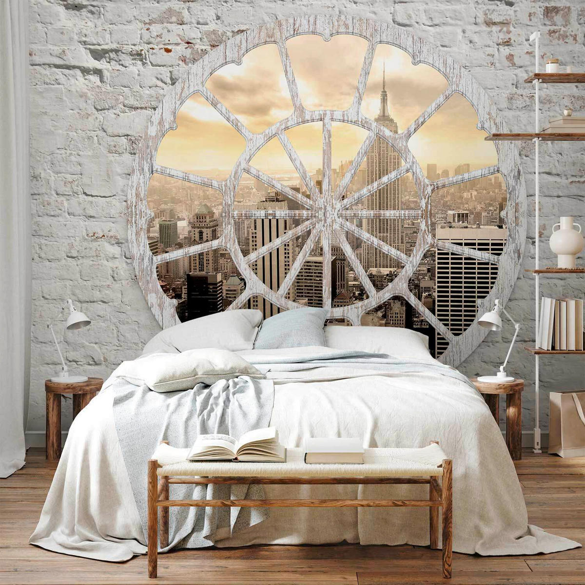 FOTOTAPETE  - Ecru/Weiß, LIFESTYLE, Textil (250/175cm) - artgeist