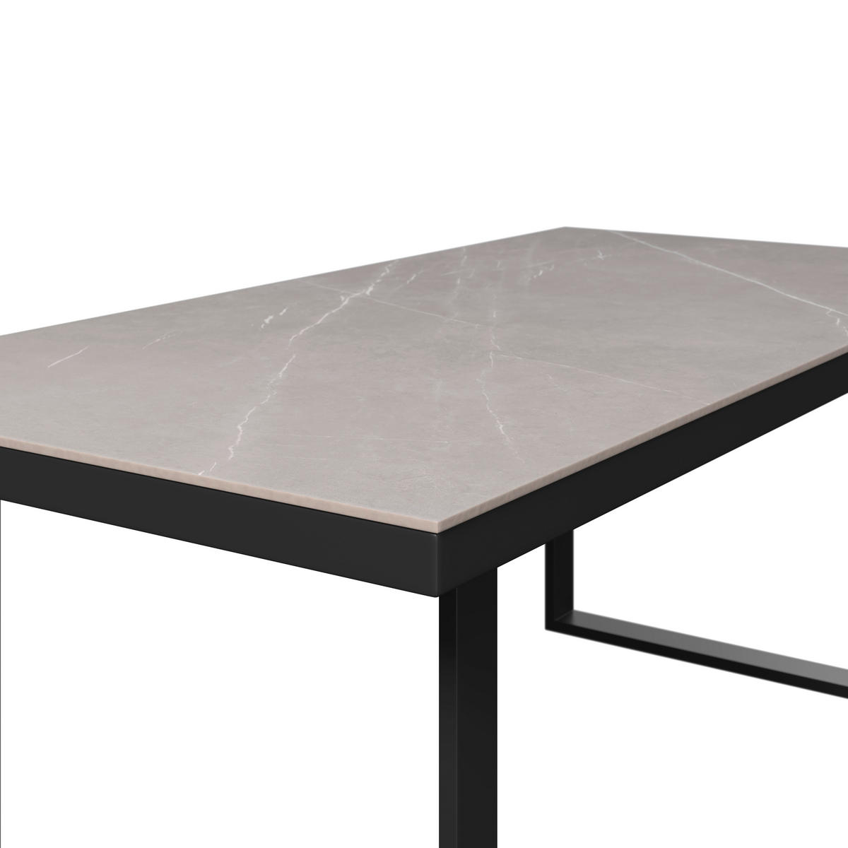 LOUNGEGARNITUR 4-teilig   210/80/86 cm Aluminium  - Anthrazit/Grau, LIFESTYLE, Stein/Textil (210/80/86cm) - Ambia Garden