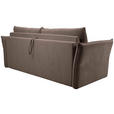SCHLAFSOFA Webstoff Braun  - Schwarz/Braun, KONVENTIONELL, Kunststoff/Textil (220/89/104cm) - Carryhome