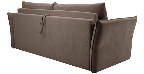 SCHLAFSOFA Webstoff Braun  - Schwarz/Braun, KONVENTIONELL, Kunststoff/Textil (220/89/104cm) - Carryhome