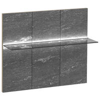 WANDPANEEL Grau  95,6/79,6/28 cm  - Grau, Design, Glas/Holz (95,6/79,6/28cm) - Voglauer