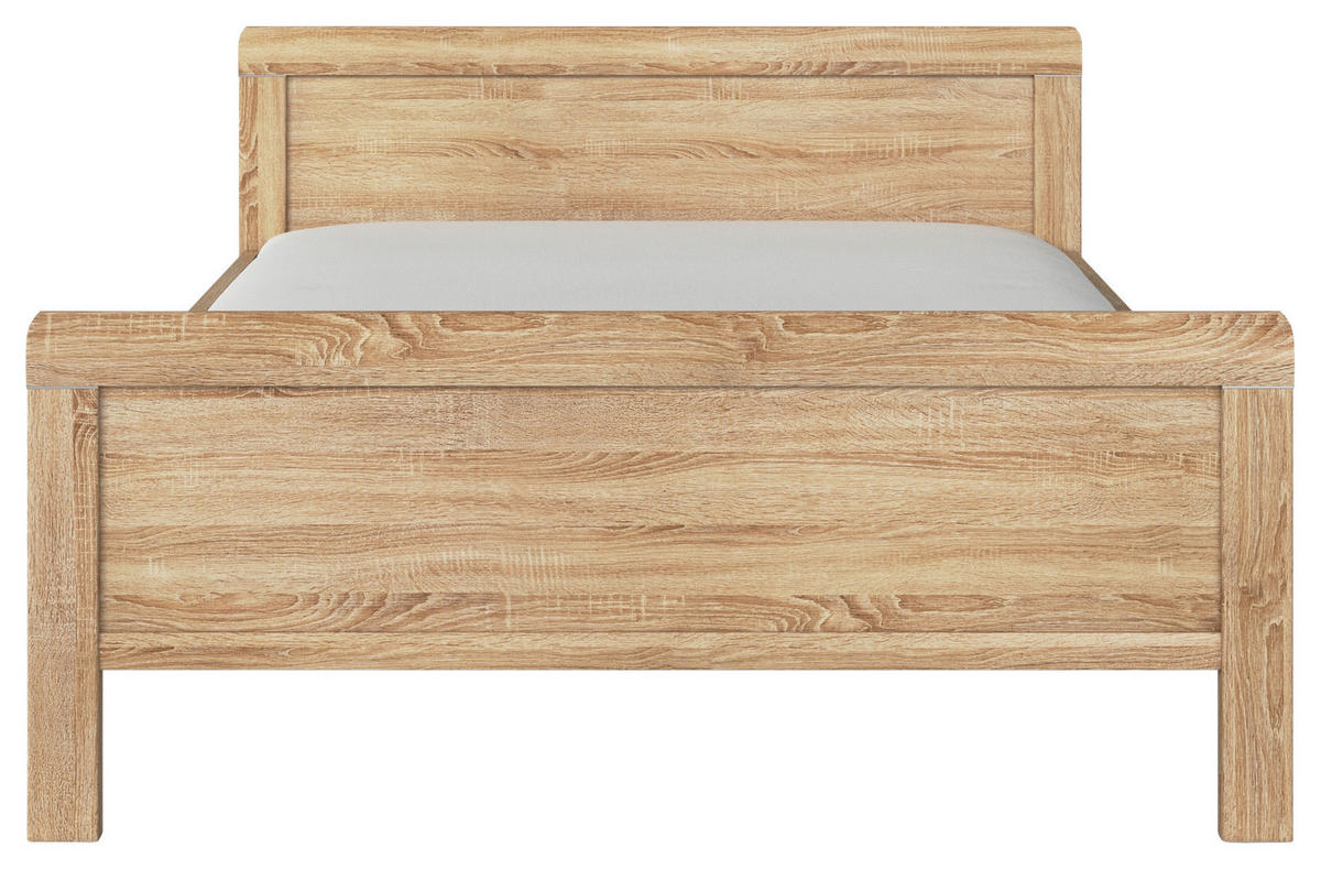 BETT 180/200 cm  in Sonoma Eiche  - Sonoma Eiche, Design, Holzwerkstoff (180/200cm) - Novel