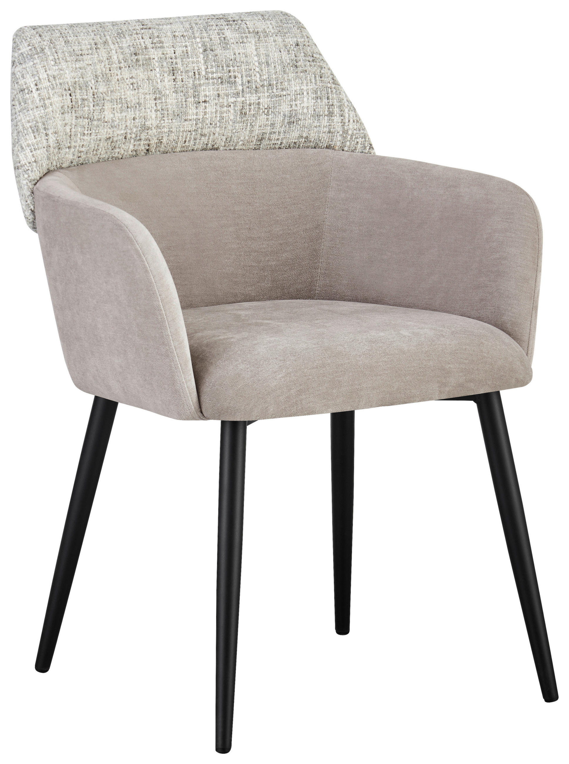 Scaun Cu Brațe din metal, textil, grej