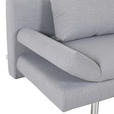 SCHLAFSOFA Flachgewebe Hellgrau  - Chromfarben/Hellgrau, Design, Kunststoff/Textil (194/73/91cm) - Xora
