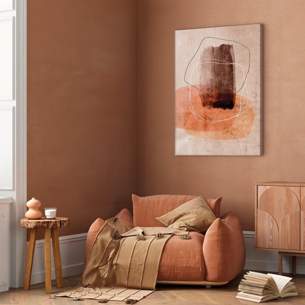 LEINWANDBILD Abstraktes 40/60/1,2 cm  - Beige, Basics, Holzwerkstoff/Textil (40/60/1,2cm) - artgeist