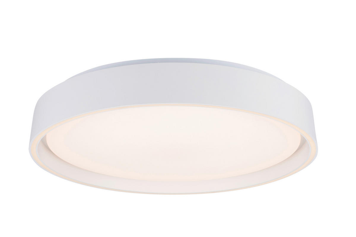 LED-DECKENLEUCHTE Zadar 40/7,5 cm  - Weiß, Design, Kunststoff/Metall (40/7,5cm) - Novel
