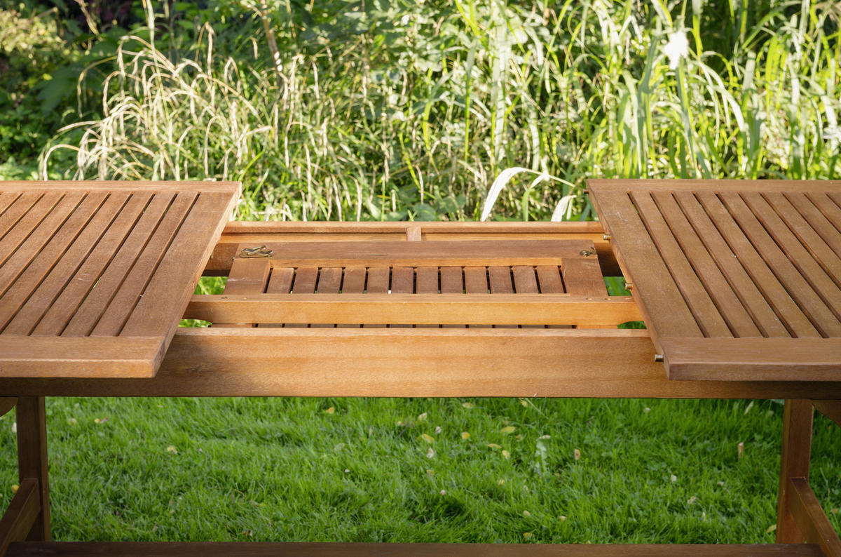 STOL VRTNI  smeđa  drvo      - smeđa, Romantično / ladanjski, drvo (150-200/100/74cm) - Ambia Garden