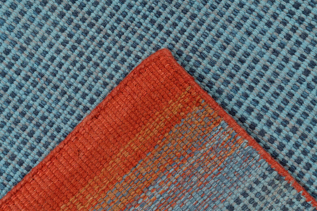 HANDWEBTEPPICH Wohnzimmer 200/300 cm Blau rechteckig  - Blau, Basics, Textil (200/300cm) - Kayoom