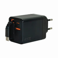 NABÍJECÍ ADAPTÉR - černá, Basics, kov/plast (10/4/4,5cm) - Mican