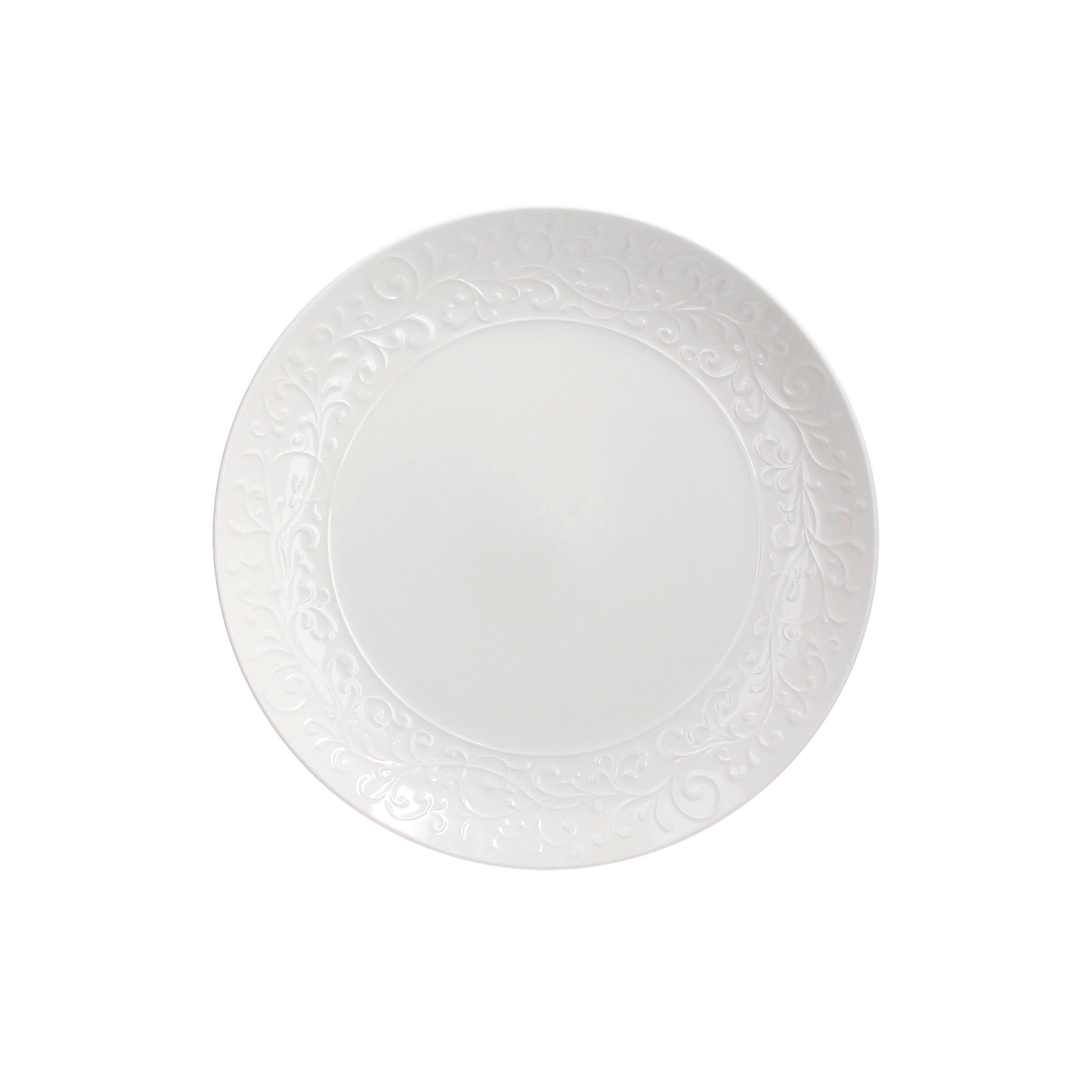 TANJUR PLITKI 28/2.5 cm Jasmin Bianco - bijela, Basics, keramika (28/2.5cm) - Tognana