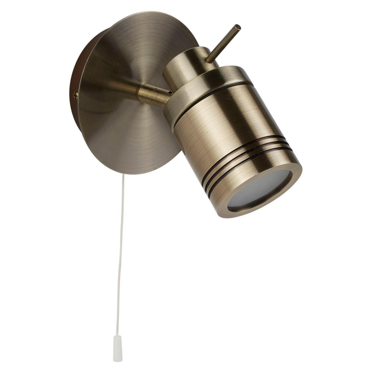 APLICĂ DE PERETE - alămiu, Basics, sticlă/metal (10/16cm)