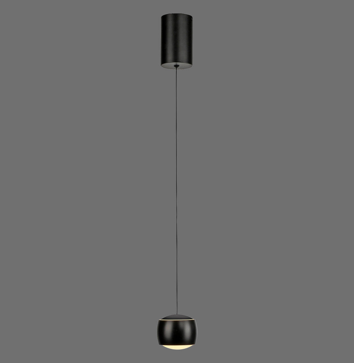 LED-Hängeleuche Ballini 10/10/67-220 cm   - Schwarz, Design, Glas/Kunststoff (10/10/67-220cm)