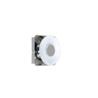 LED-WANDLEUCHTE   - Chromfarben, Design, Metall (14/14/6cm)
