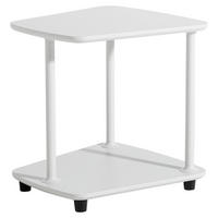 SIDOBORD i metall, trämaterial 38/28/41 cm  - gråvit/grå, Basics, metall/trämaterial (38/28/41cm) - Best Price