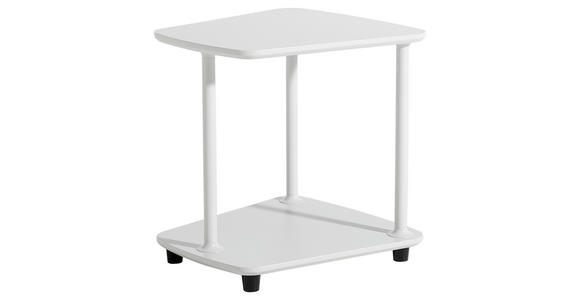 BEISTELLTISCH in Metall, Holzwerkstoff 38/28/41 cm  - Grauweiß/Grau, Basics, Holzwerkstoff/Metall (38/28/41cm) - Xora