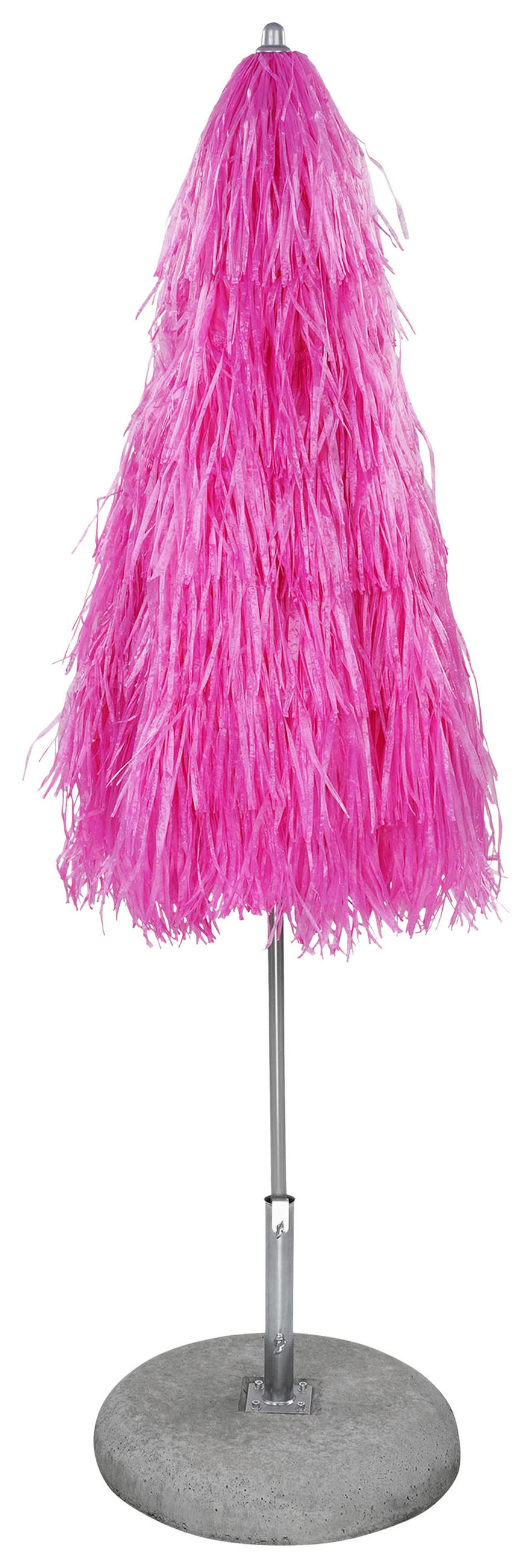 SONNENSCHIRM 200x200 cm Pink  - Pink/Alufarben, Design, Textil/Metall (200/200cm) - Jan Kurtz